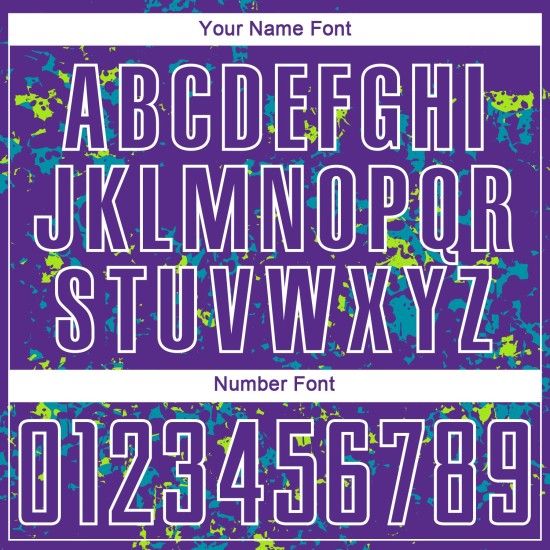 Sublimation Purple Jersey Neon Abstract Soccer Art Green-Teal Custom Uniform Fragment