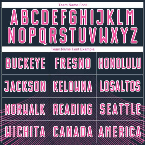 Lines Jersey Sublimation Navy Soccer Custom Pink-White Uniform