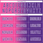 Sublimation Jersey Custom Uniform Purple Line Soccer Pink-White Gradient