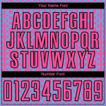 Soccer Shapes Jersey Light Pink-Black Sublimation Geometric Abstract Blue Custom Uniform