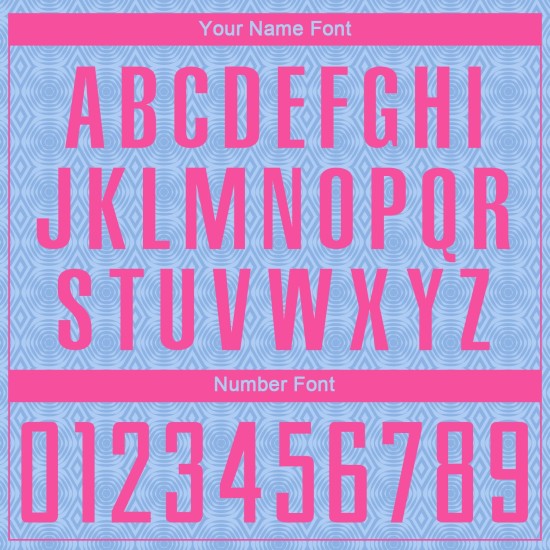 Custom Sublimation Pink Jersey Light Soccer Uniform Geometric Blue Shapes