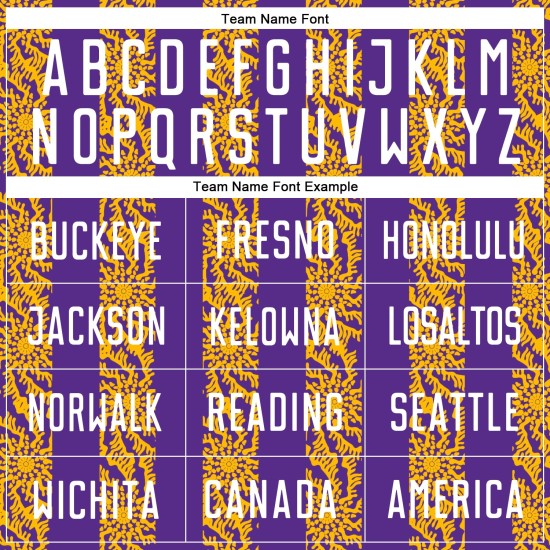 Sublimation Jersey Shape Uniform Purple Abstract White-Gold Custom Soccer