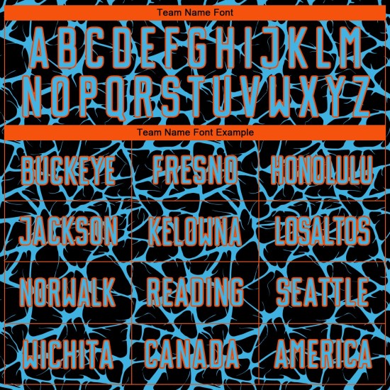 Network Splash Abstract Uniform Blue-Orange Custom Black Soccer Jersey Sky Sublimation