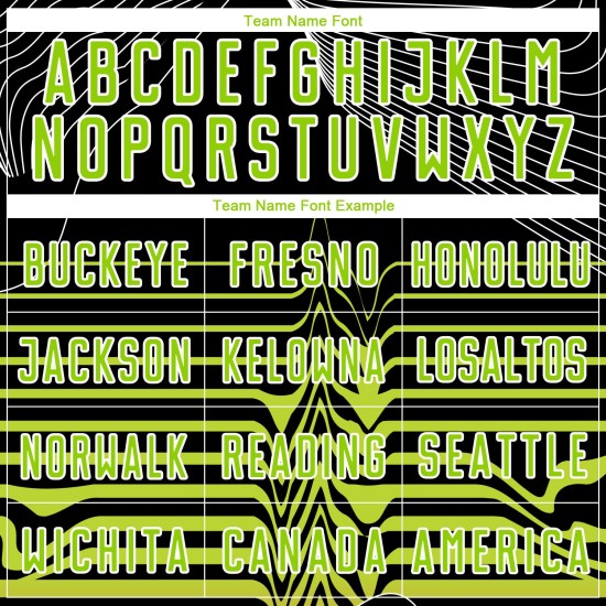 Sublimation Green-White Custom Lines Black Soccer Uniform Jersey Neon