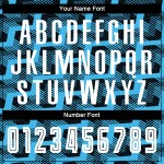 Uniform Line Soccer Blue Custom Sublimation Jersey White-Sky Black