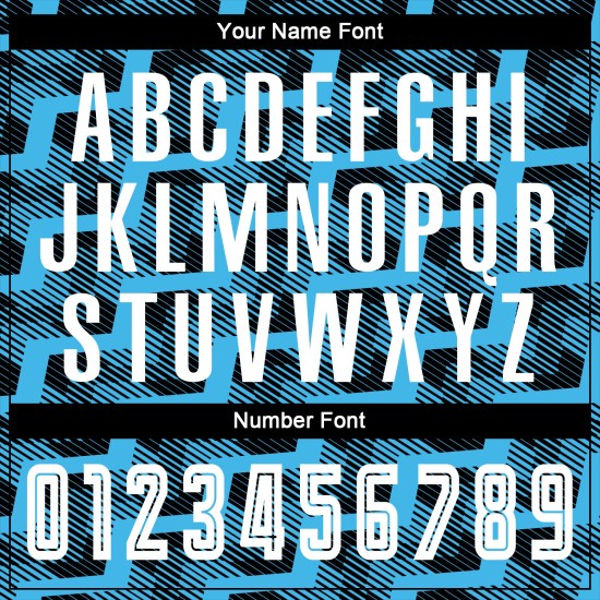 Uniform Line Soccer Blue Custom Sublimation Jersey White-Sky Black