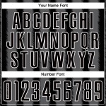 Black Jersey Uniform Line Sublimation Steel Custom Gray-White Soccer