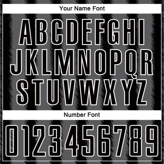 Black Jersey Uniform Line Sublimation Steel Custom Gray-White Soccer