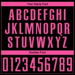 Sublimation Soccer Black Uniform Pink Custom Jersey