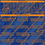 Orange Jersey Uniform Sublimation Bay Custom Soccer Royal Lightning