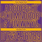 Purple Hexagon Uniform Gold Abstract Jersey Sublimation Soccer Custom