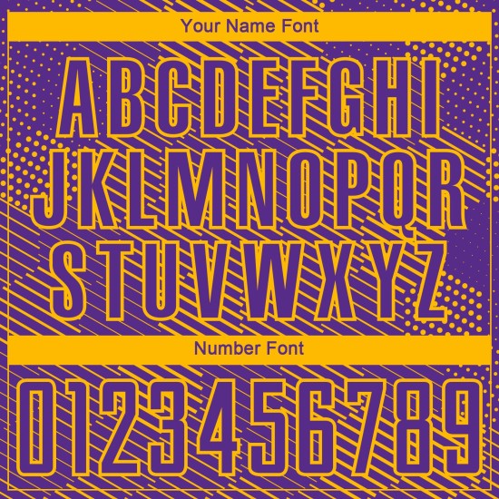 Purple Hexagon Uniform Gold Abstract Jersey Sublimation Soccer Custom