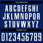 Geometric White-Royal Uniform Soccer Custom Navy Jersey Sublimation Shapes