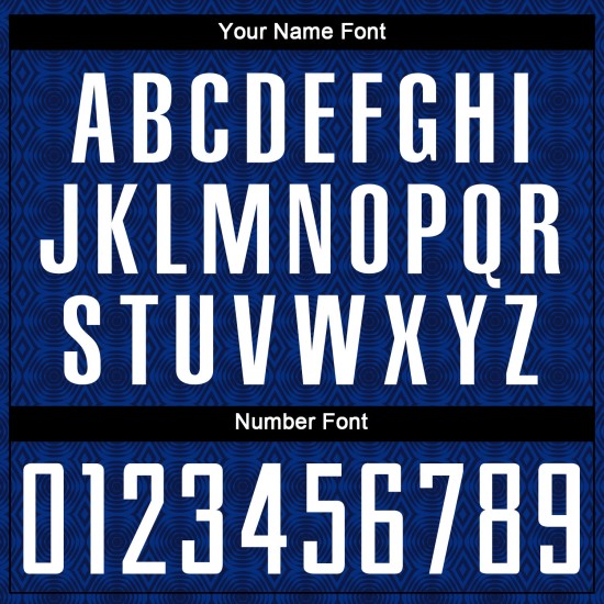 Geometric White-Royal Uniform Soccer Custom Navy Jersey Sublimation Shapes