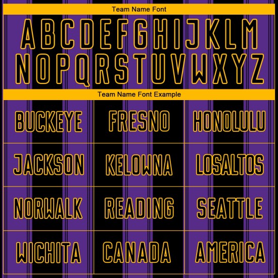 Custom Uniform Purple-Gold Soccer Line Black Sublimation Jersey