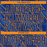 Orange Jersey Uniform Sublimation Bay Custom Soccer Royal Lightning