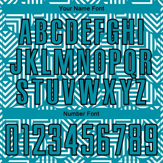 Geometric Abstract Uniform Black Jersey Teal Sublimation Soccer Custom Shapes