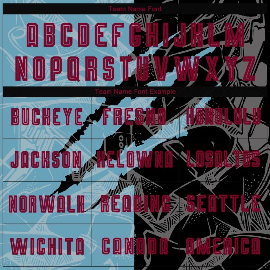 Pattern Blue Soccer Maroon Jersey Sublimation Black-Shadow Scratch Uniform Graffiti Custom