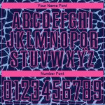 Jersey Soccer Network Uniform Custom Splash Abstract Light Blue-Pink Sublimation Navy