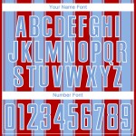 Custom Sublimation Red Soccer Line Jersey Blue-White Uniform Light