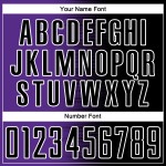 Line Gradient Jersey Purple-White Soccer Black Uniform Custom Sublimation