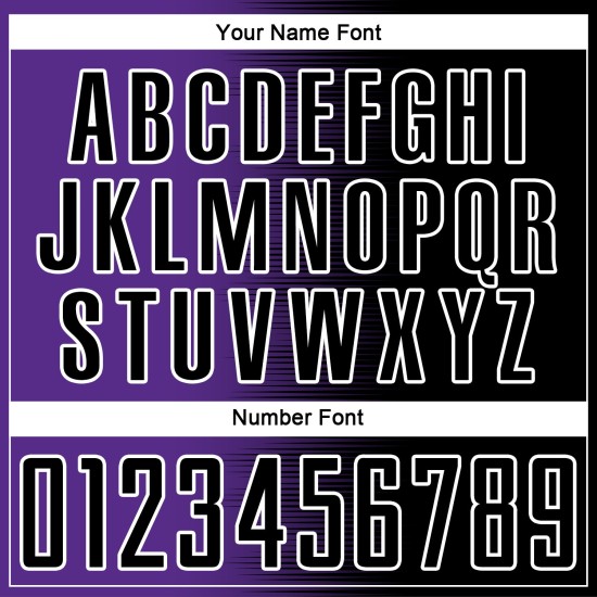 Line Gradient Jersey Purple-White Soccer Black Uniform Custom Sublimation