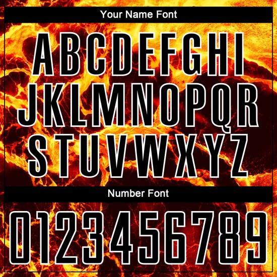 Black Jersey Uniform Custom Sublimation Gold-White Soccer Flame