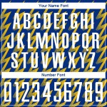 White-Yellow Royal Zigzag Soccer Jersey Custom Uniform Shape Sublimation White-Yellow Royal Zigzag Soccer Jersey Custom Uniform Shape Sublimation