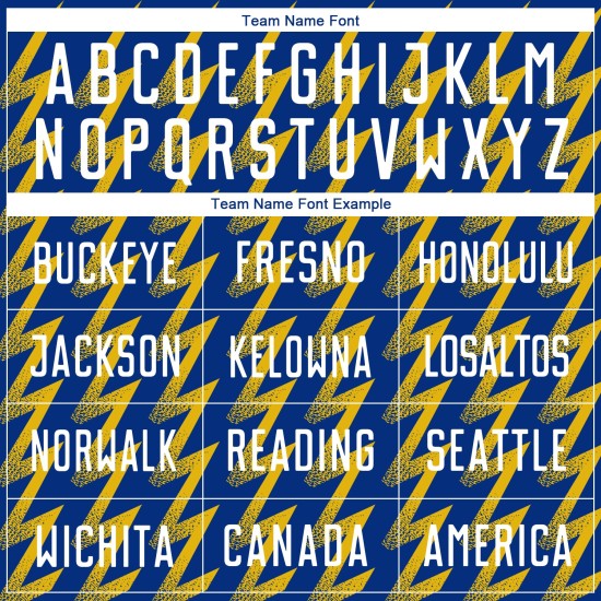 White-Yellow Royal Zigzag Soccer Jersey Custom Uniform Shape Sublimation White-Yellow Royal Zigzag Soccer Jersey Custom Uniform Shape Sublimation