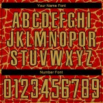 Sublimation Abstract Old Jersey Uniform Gold-Black Custom Splash Soccer Red Network