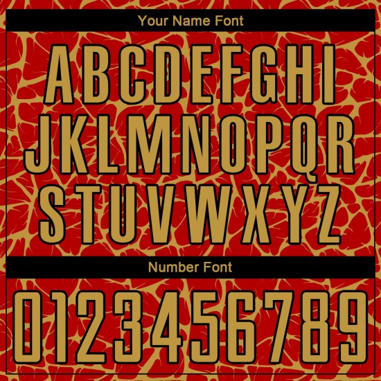 Sublimation Abstract Old Jersey Uniform Gold-Black Custom Splash Soccer Red Network