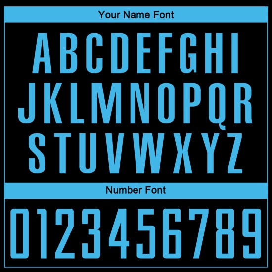 Soccer Sky Jersey Blue Black Sublimation Uniform Custom Soccer Sky Jersey Blue Black Sublimation Uniform Custom