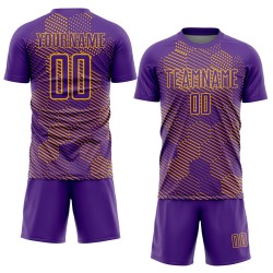 Purple Hexagon Uniform Gold Abstract Jersey Sublimation Soccer Custom Purple Hexagon Uniform Gold Abstract Jersey Sublimation Soccer Custom