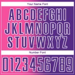 Sublimation Jersey Custom Uniform Purple Line Soccer Pink-White Gradient