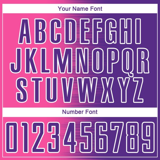 Sublimation Jersey Custom Uniform Purple Line Soccer Pink-White Gradient