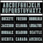 Lines Soccer Green-White Sublimation Jersey Custom Curved Wavy And Midnight Black Uniform