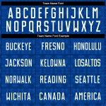 Uniform Sublimation Black Custom Soccer Geometric Jersey Blue Shapes US Navy