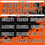 Jersey Custom Splash Sublimation Orange Black-White Uniform Soccer