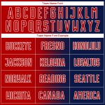 Sublimation Navy Soccer Line Custom Jersey Gradient Uniform Red-White