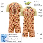 Sublimation Sand Custom Geometric Crimson Jersey Shapes Uniform Soccer