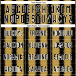 Custom Jersey Soccer Line Gold-White Black Uniform Sublimation Old