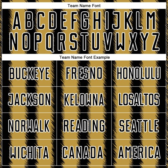 Custom Jersey Soccer Line Gold-White Black Uniform Sublimation Old