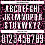 Soccer White-Pink Abstract Custom Black Splash Network Sublimation Uniform Jersey