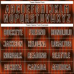 Jersey Custom Brown Soccer Line Uniform Orange-White Sublimation Jersey Custom Brown Soccer Line Uniform Orange-White Sublimation