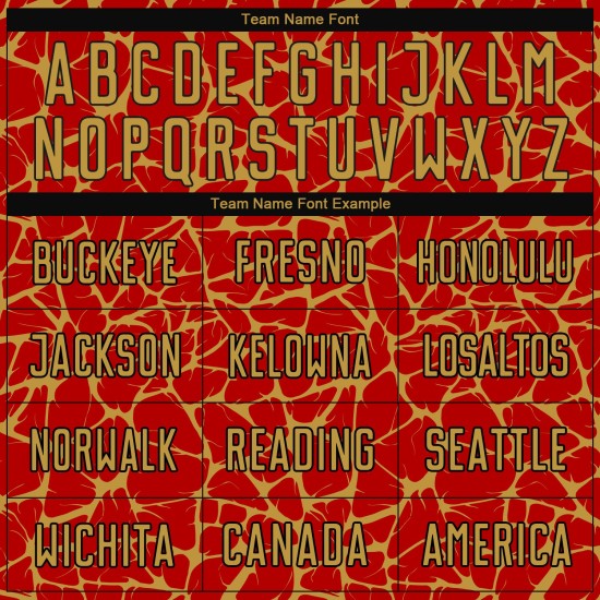 Sublimation Abstract Old Jersey Uniform Gold-Black Custom Splash Soccer Red Network