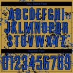 Jersey Gold Art Custom Old Fragment Soccer Abstract Thunder Uniform Blue-Black Sublimation