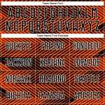 Line Black-White Orange Uniform Soccer Jersey Sublimation Custom