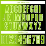 Line Neon Custom Black Sublimation Gradient Uniform Soccer Jersey Green-White