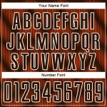 Jersey Custom Brown Soccer Line Uniform Orange-White Sublimation Jersey Custom Brown Soccer Line Uniform Orange-White Sublimation