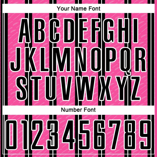 Jersey Line Black Custom Pink-White Uniform Sublimation Soccer